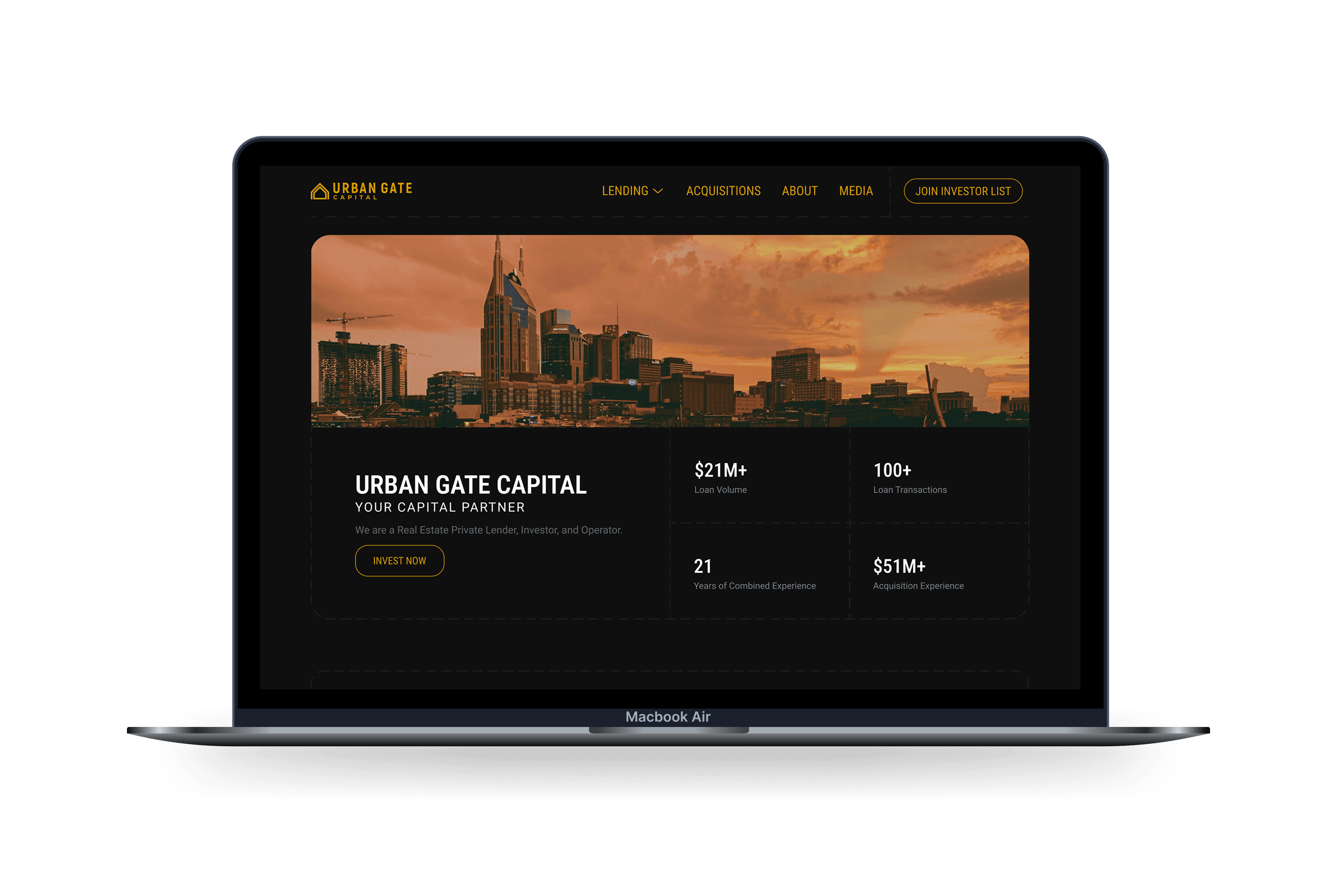 urbangate capital / blockchain portal & website redesign